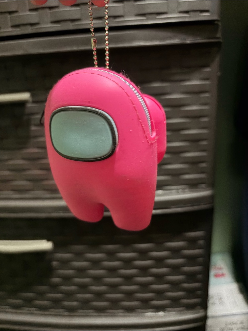 Pink Among Us coin purse